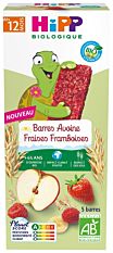 Barres Avoine Fraises Framboises - 5 barres Bio