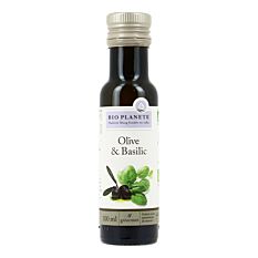 Huile d'Olive et Basilic 100ml Bio