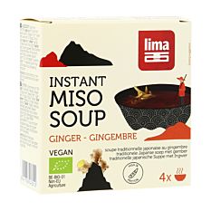 Soupe Miso Instantanée Gingembre 4x15g Bio