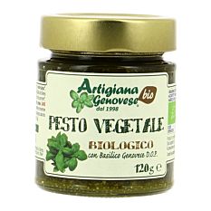Pesto de légumes et basilic 120g Bio