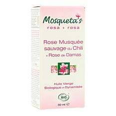 Huile de Rose musquée et Rose de Damas 30ml Bio