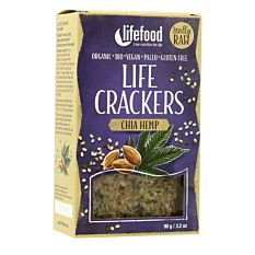 Crackers crus au Chanvre et Chia 90g Bio