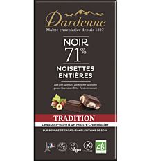 Chocolat Noir Noisettes 180G