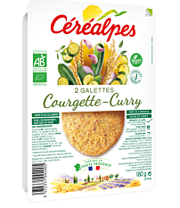 Galette Courget Curry 2X90G Bio