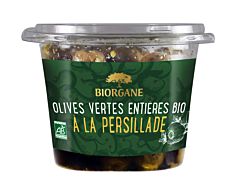 Olives vertes entières à la persillade 250G Bio