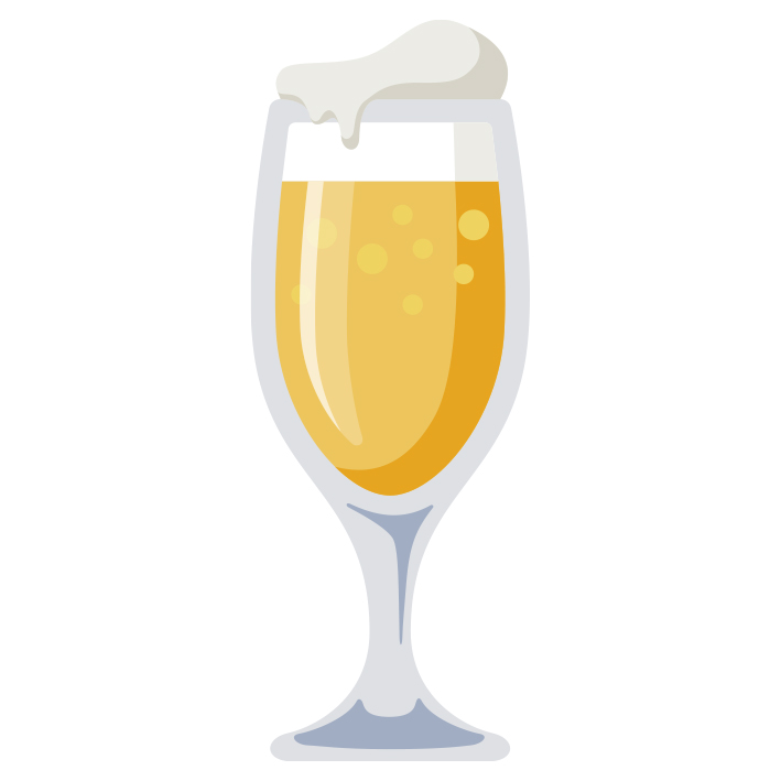 Illustration d'un verre de bière IPA