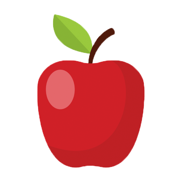 icône d'une pomme rouge